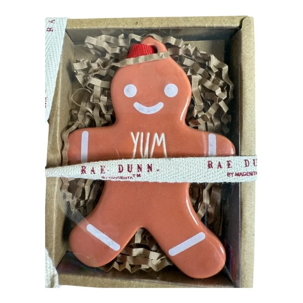 Rae Dunn Gingerbread‎ Men Ornaments